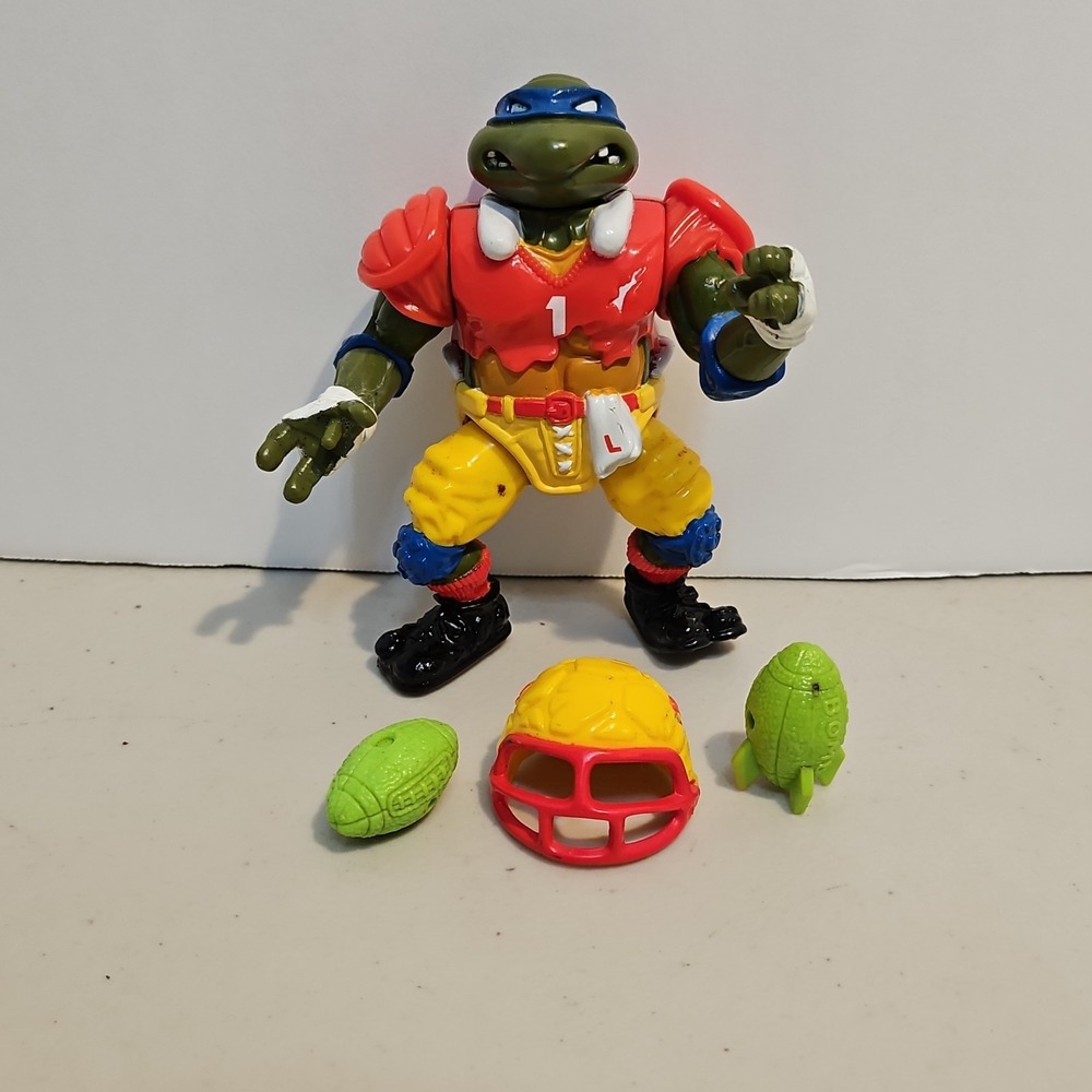 Teenage Mutant Ninja Turtles 1991 T.D. Tossin' Leo action figure